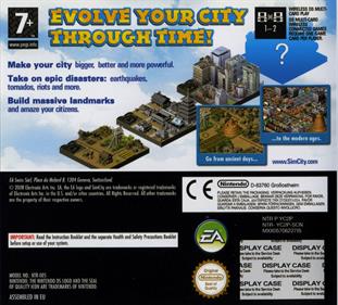 SimCity Creator - Box - Back Image