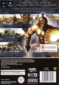 Spartan: Total Warrior - Box - Back Image
