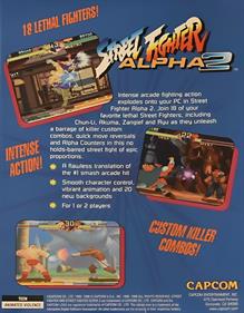 Street Fighter Alpha 2 - Box - Back Image