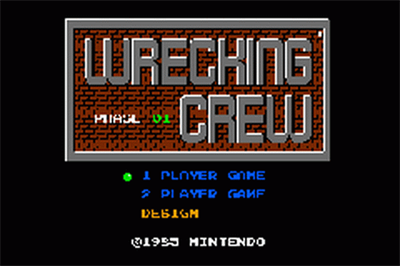 Famicom Mini: Wrecking Crew - Screenshot - Game Title Image