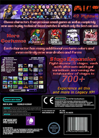 Super Smash Bros. Legacy XP - Box - Back Image