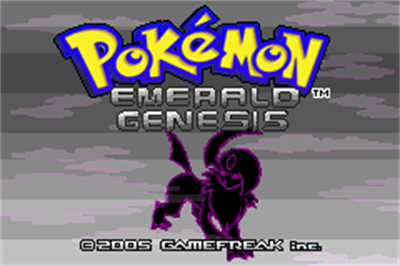 Pokémon Emerald Genesis - Screenshot - Game Title Image