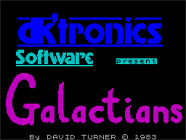 Galactians - Screenshot - Game Title Image