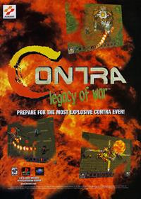 Contra: Legacy of War - Advertisement Flyer - Front Image