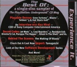 Best of PlayStation Underground CD Magazine: Year One - Box - Back Image