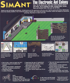 SimAnt: The Electronic Ant Colony - Box - Back Image