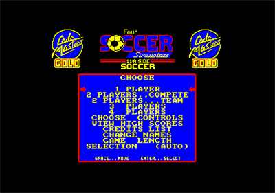 4 Soccer Simulators - Screenshot - Game Select