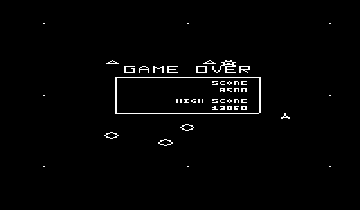 Omega Race - Screenshot - Game Over Image