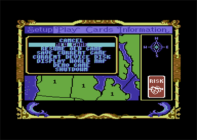 The Computer Edition of RISK: The World Conquest Game - Screenshot - Game Select Image