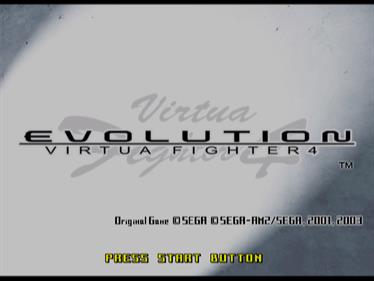 Virtua Fighter 4: Evolution - Screenshot - Game Title Image