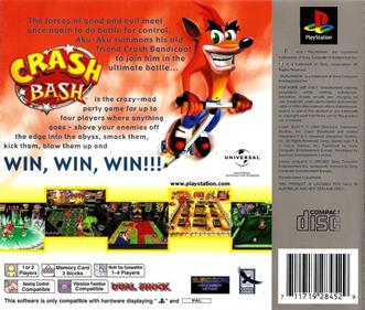 Crash Bash - Box - Back Image