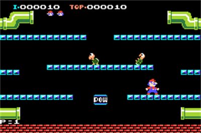 Famicom Mini 11: Mario Bros. - Screenshot - Gameplay Image