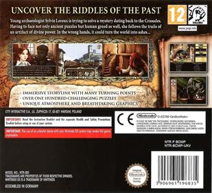 Chronicles of Mystery: Curse of the Ancient Temple - Box - Back Image