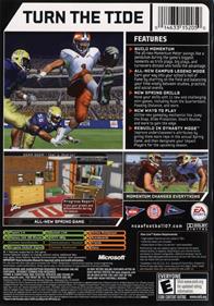 NCAA Football 07 - Box - Back Image