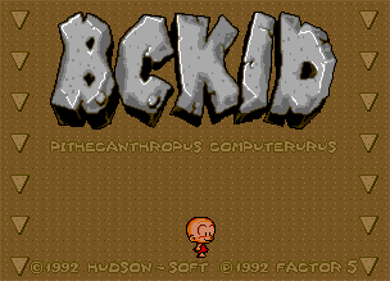 B.C. Kid - Screenshot - Game Title Image
