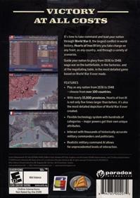 Hearts of Iron III - Box - Back Image