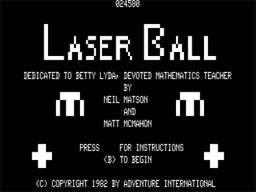 Laser Ball - Screenshot - Game Title Image