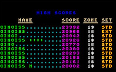 S-Tetris - Screenshot - High Scores Image