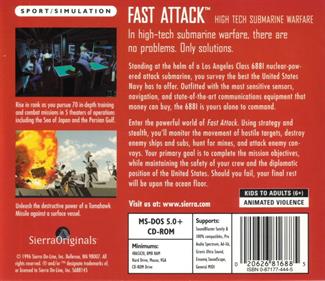 Fast Attack: High Tech Submarine Warfare - Box - Back Image