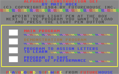 Alphabet Construction Set - Screenshot - Game Select Image