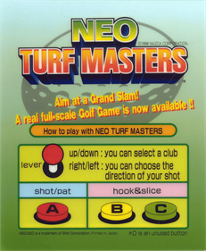 Neo Turf Masters - Arcade - Controls Information Image