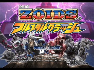 Zoids: Full Metal Crash - Screenshot - Game Title Image