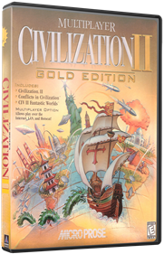 Civilization II: Multiplayer Gold Edition - Box - 3D Image