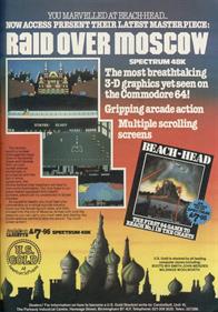 Raid Over Moscow - Advertisement Flyer - Front Image