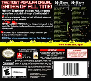 Atari Greatest Hits: Volume 1 - Box - Back Image