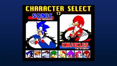 Sonic the Fighters - Screenshot - Game Select Image