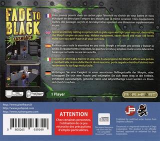 Fade To Black: Flashback - Box - Back Image