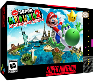 New Super Mario World 2: Around The World - Box - 3D Image
