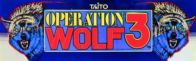 Operation Wolf 3 - Arcade - Marquee Image
