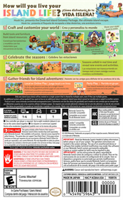 Animal Crossing: New Horizons - Box - Back Image
