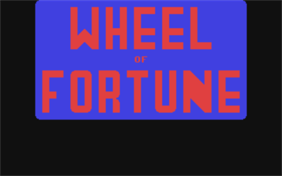 Wheel of Fortune: New Second Edition - Screenshot - Game Title Image