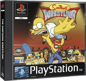 The Simpsons Wrestling - Box - 3D Image