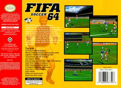 FIFA Soccer 64 - Box - Back Image