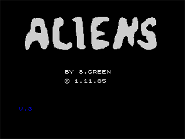 Aliens - Screenshot - Game Title Image