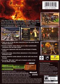 Mortal Kombat: Armageddon - Box - Back Image