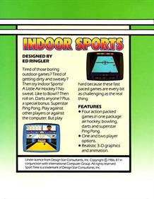 Indoor Sports - Box - Back Image