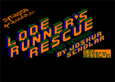 Lode Runner's Rescue - Screenshot - Game Title Image