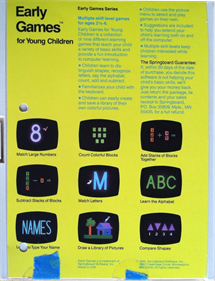 Early Games for Young Children - Box - Back Image