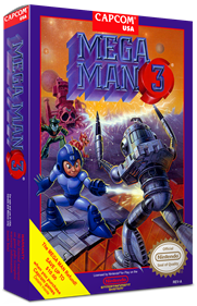 Mega Man 3 - Box - 3D Image