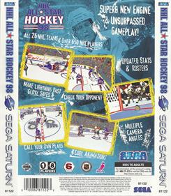 NHL All-Star Hockey 98 - Box - Back Image