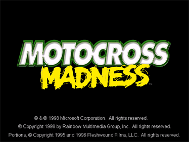 Motocross Madness - Screenshot - Game Title Image