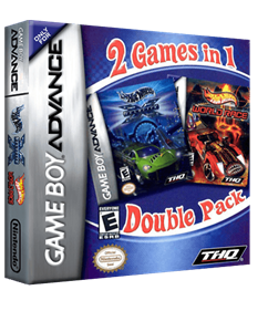 2 Games in 1 Double Pack: Hot Wheels: World Race / Hot Wheels: Velocity X - Box - 3D Image
