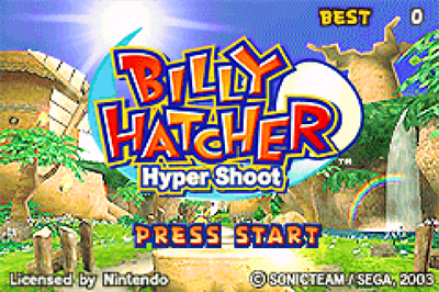 Billy Hatcher: Hyper Shoot - Screenshot - Game Title Image