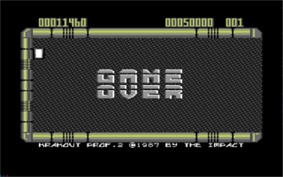 Krakout Professional II - Screenshot - Game Over Image