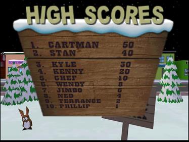 South Park - Screenshot - High Scores Image