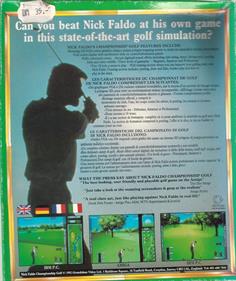 Nick Faldo's Championship Golf - Box - Back Image